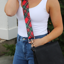 Load image into Gallery viewer, Tartan Red Plaid Adjustable Bag Strap