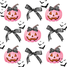 Load image into Gallery viewer, Acrylic Serving Tray - FALL COLLECTION - Pumpkins Bows + Bats