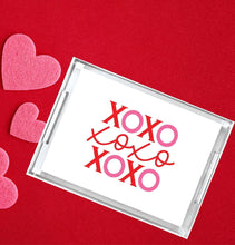 Load image into Gallery viewer, Acrylic Serving Tray - LOVE Collection - XOXO