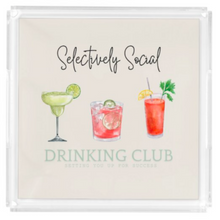 Load image into Gallery viewer, Acrylic Serving Tray - Cocktail Collection - DRINKING CLUB