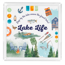 Load image into Gallery viewer, Acrylic Serving Tray - LAKE LIFE COLLECTION - LAKE DAYS