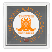 Load image into Gallery viewer, Acrylic Serving Tray - Gameday Boots Ready - KNOXVILLE TENNESSEE
