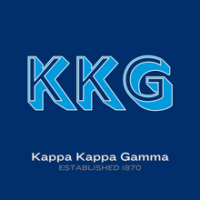 Load image into Gallery viewer, Acrylic Tray - Sorority Collection - Kappa Kappa Gamma -Block Letters