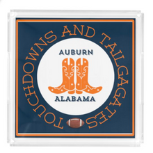 Load image into Gallery viewer, Acrylic Serving Tray - Gameday Boots Ready - AUBURN ALABAMA