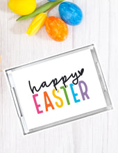Load image into Gallery viewer, Acrylic Serving Tray - Happy Easter Colorful tray