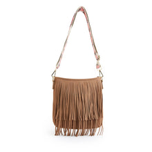 Load image into Gallery viewer, Kelce Influencer Style Vegan Fringe Bucket bag - Strap not included