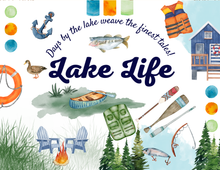 Load image into Gallery viewer, Acrylic Serving Tray - LAKE LIFE COLLECTION - LAKE DAYS