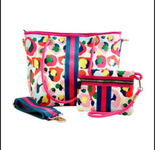 Load image into Gallery viewer, Multi Color Cheetah Neoprene Tote