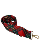 Load image into Gallery viewer, Tartan Red Plaid Adjustable Bag Strap