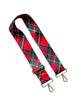 Load image into Gallery viewer, Tartan Red Plaid Adjustable Bag Strap