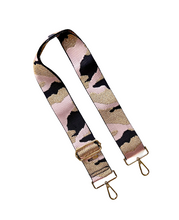 Load image into Gallery viewer, Camo Print Adjustable Bag Strap - Gold Hardware - 10 colors available