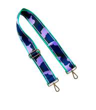 Load image into Gallery viewer, Camo Print Adjustable Bag Strap - Gold Hardware - 10 colors available