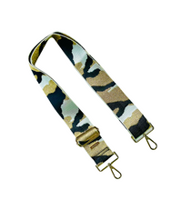 Load image into Gallery viewer, Camo Print Adjustable Bag Strap - Gold Hardware - 10 colors available
