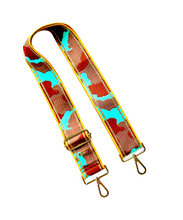 Load image into Gallery viewer, Camo Print Adjustable Bag Strap - Gold Hardware - 10 colors available