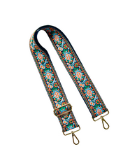 Load image into Gallery viewer, Embroidered Guitar Straps - Assorted Prints + Florals - 10 Available