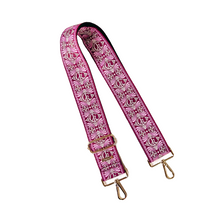 Load image into Gallery viewer, Embroidered Guitar Straps - Assorted Prints + Florals - 10 Available
