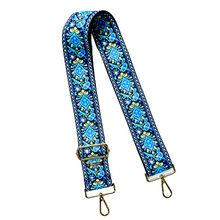 Load image into Gallery viewer, Embroidered Guitar Straps - Assorted Prints + Florals - 10 Available