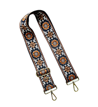 Load image into Gallery viewer, Embroidered Guitar Straps - Assorted Prints + Florals - 10 Available