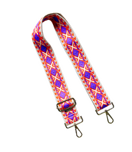 Load image into Gallery viewer, Aztec Diamond Guitar Purse Strap - 9 Colors Available