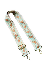 Load image into Gallery viewer, Aztec Diamond Guitar Purse Strap - 9 Colors Available