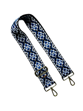 Load image into Gallery viewer, Aztec Diamond Guitar Purse Strap - 9 Colors Available