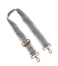 Load image into Gallery viewer, Aztec Arrow Embroidered Guitar like Purse Strap 7 colors available