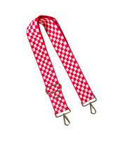 Load image into Gallery viewer, Checker Patterned Bag Strap - 6 Colors available