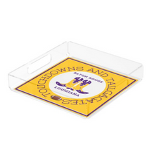 Load image into Gallery viewer, Acrylic Serving Tray - Gameday Boots Ready - BATON ROUGE LOUISIANA