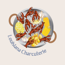 Load image into Gallery viewer, Acrylic Serving Tray - Mardi Gras Louisiana Charcuterie