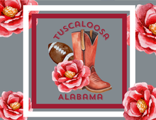 Load image into Gallery viewer, Acrylic Serving Tray - Gameday STATE FLOWER - TUSCALOOSA ALABAMA