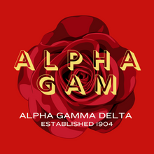 Load image into Gallery viewer, Acrylic Tray - Sorority Collection - ALPHA GAMMA DELTA - Rose