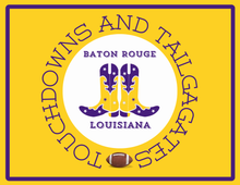 Load image into Gallery viewer, Acrylic Serving Tray - Gameday Boots Ready - BATON ROUGE LOUISIANA
