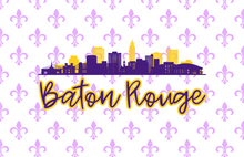 Load image into Gallery viewer, Acrylic serving Tray - Baton Rouge LOUISIANA LSU Collection - GAMEDAY 8.5 X 11 SMALL