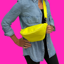 Load image into Gallery viewer, Hannah Colorful Nylon Sling Bum Hip Bag with Strap