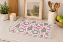 Load image into Gallery viewer, Holiday Collection Acrylic Trinket Tray – 5” x 7”