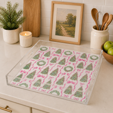 Load image into Gallery viewer, PREORDER Holiday Collection Acrylic SQUARE Tray – 12” x 12” Medium SHIPS 10/31