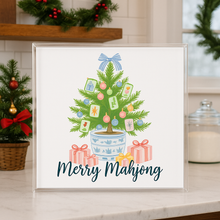Load image into Gallery viewer, Merry Mahjong Acrylic Tray – Holiday Chinoiserie Collection