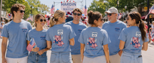 Load image into Gallery viewer, Hardin for Mayor Commemorative Ham Days Tee | Washed Denim PICKUP 09/23
