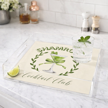 Load image into Gallery viewer, Acrylic Serving Tray - St. Patrick's Day - Shamrock Cocktail Club