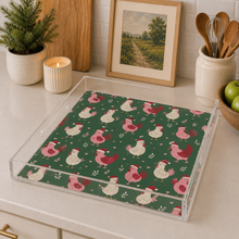 Load image into Gallery viewer, PREORDER Holiday Collection Acrylic SQUARE Tray – 12” x 12” Medium SHIPS 10/31