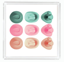 Load image into Gallery viewer, Acrylic Serving Tray - Western Collection - Cowboy Hats