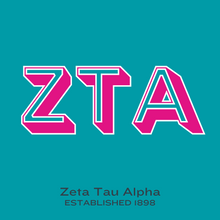 Load image into Gallery viewer, Acrylic Tray - Sorority Collection - Zeta Tau Alpha - Block Letters