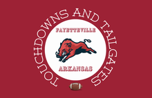 Load image into Gallery viewer, Acrylic Serving Tray - Arkansas Collection - GAMEDAY - 12x12 Medium