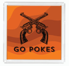 Load image into Gallery viewer, Acrylic Serving Tray - Gameday - Go Pokes
