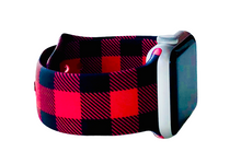 Load image into Gallery viewer, Red Buffalo Plaid Apple Watch Band