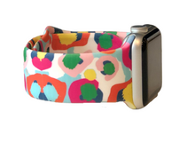 Load image into Gallery viewer, Multi Color Cheetah Apple Watch Band