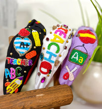 Load image into Gallery viewer, Teacher - Educator Hand Beaded Headband