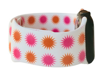 Load image into Gallery viewer, Pink and Orange Starburst Apple Watch Band