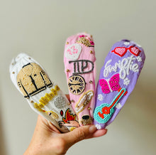 Load image into Gallery viewer, Hand Beaded Trendy Concert Headband - Swiftie Swift Inspired