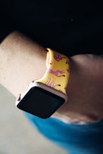 Load image into Gallery viewer, Yellow and Pink Cheetah Apple Watch Band